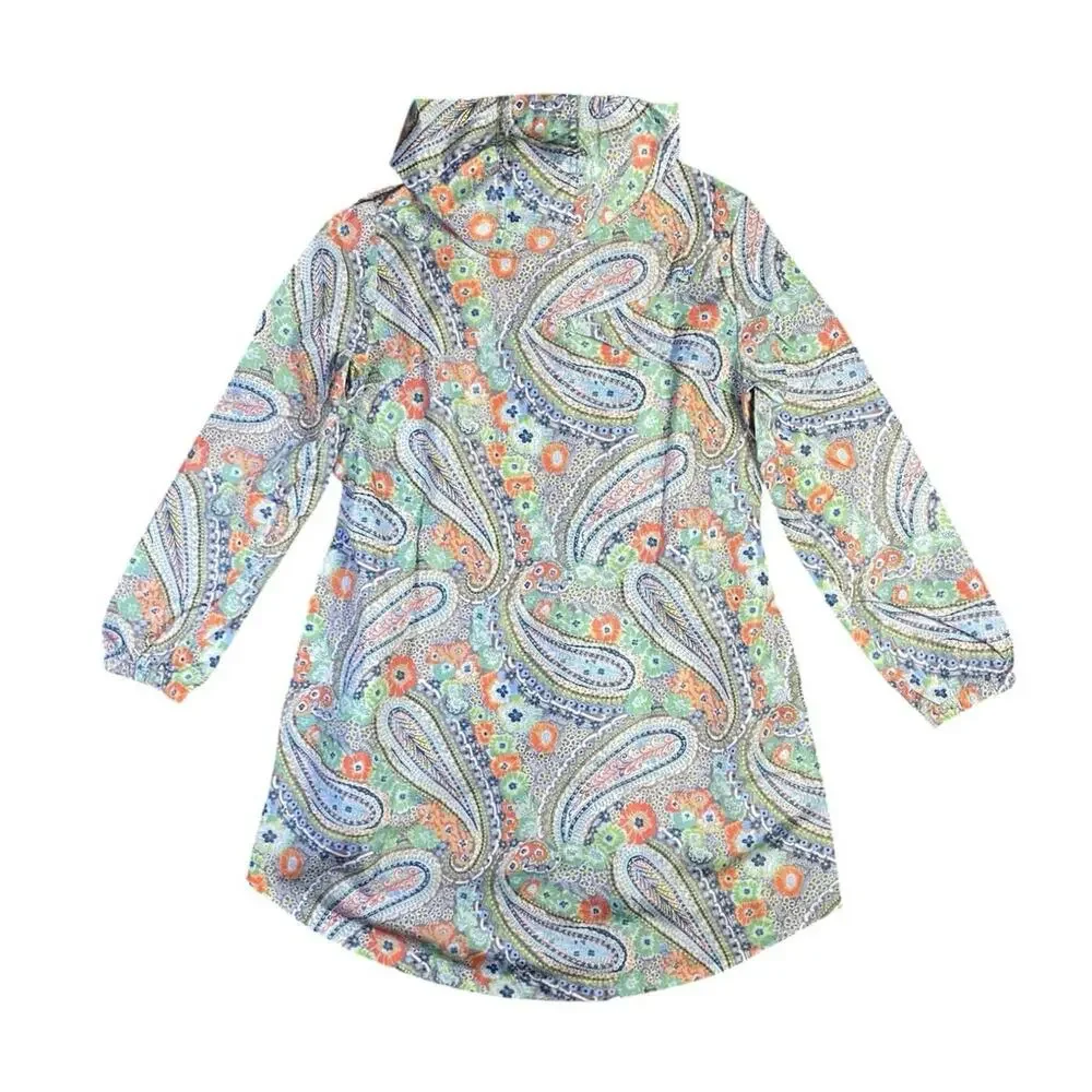 Vera Bradley Citrus Paisley Packable Raincoat NWT - S